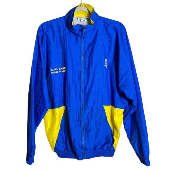 Vintage SWET GEAR By Frank 90s Windbreaker Jacket SIZE S Burgess Tennis USA - Picture 11 of 12